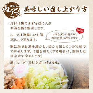 プロトン凍結シールド乳酸菌R入り吉田の肉うどんセット1人前×6セット 吉田のうどん 冷凍 6人前 つゆ付き 具入り ご当地グルメ