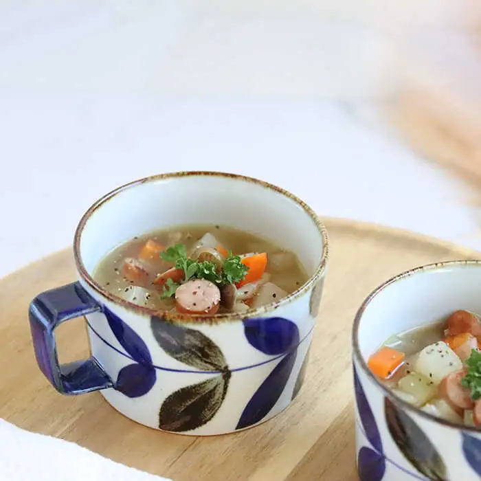 【波佐見焼】リーフ スープカップ ペアセット 食器 皿 【翔芳窯】 [FE160] 波佐見焼 食器