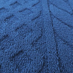 ニット柄ループラグ 130×190 ネイビー NT-9000 [3071]