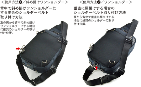 大人のワンショルダー／5way仕様　バンナイズ バリスティック ナイロン コーデュラ ナイロン ブラック 斜め掛け 耐久性 背中 ファッション カバン バッグ  ワインレッド