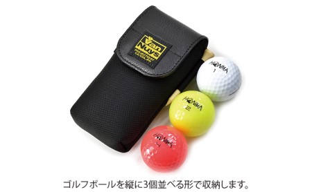 ゴルフボールケース／3個用　ゴルフ ボール 収納 キャリング ウエスト バンナイズ VanNuys バッグ ゴルフボール入れ ゴルフ用品 雑貨 日用品 