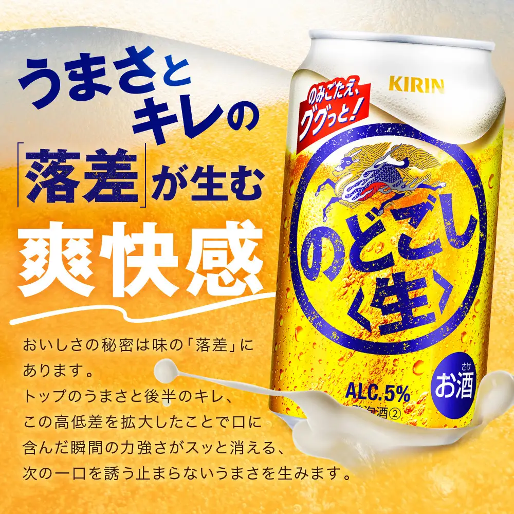 【ふるなびWEEK対象】＜キリンビール3ヵ月定期便＞キリン のどごし生350mL缶　毎月2ケース（24本×2）×3回　神戸工場●