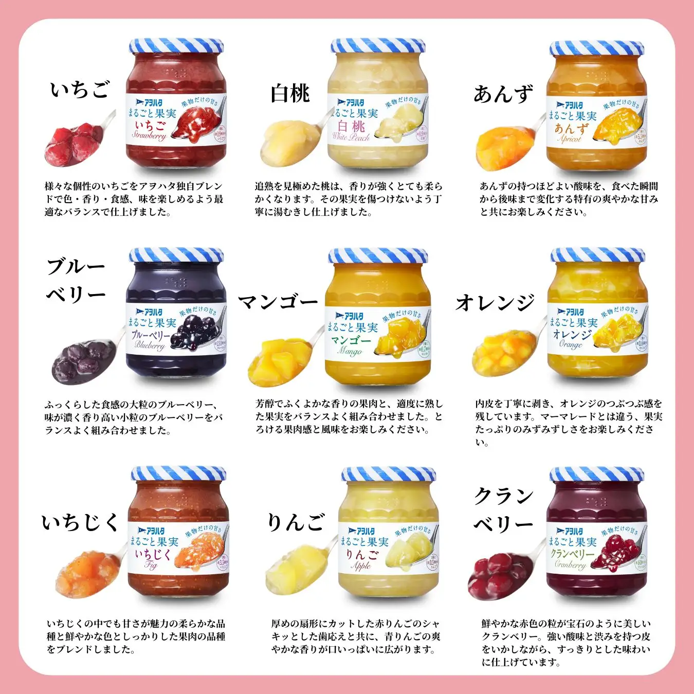 【アヲハタジャム】 ジャム バラエティセット 合計21瓶 まるごと果実 9瓶（1瓶250g～255g ） 5ジャム 12瓶（1瓶150g）いちご あんず ブルーベリー 桃 オレンジ レモン マーマレード いちじく りんご フルーツ 小分け