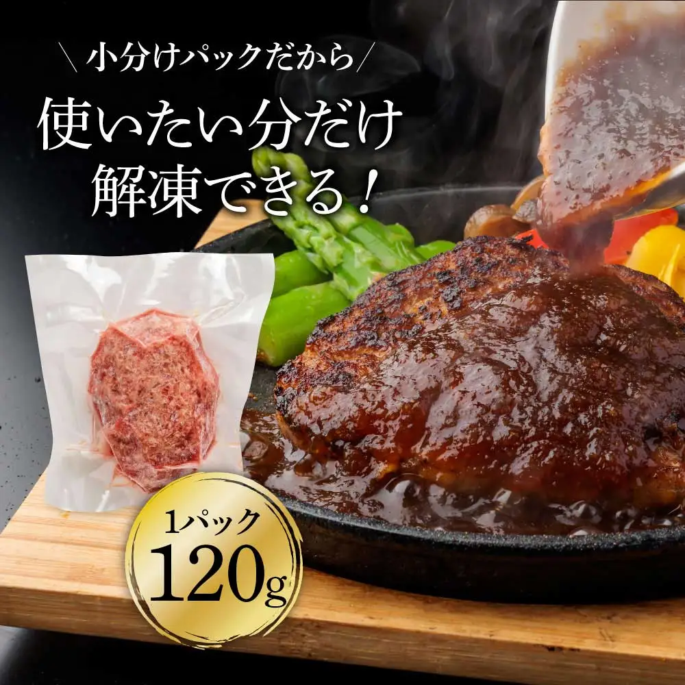 生姜好きにオススメ！老舗レストランの国産牛と美鮮豚ハンバーグ120g×2ケ＋黄金しょうがソース×1袋 ハンバーグ セット 牛肉 豚肉 和牛 美味しい おいしい 小分けパック 個包装 冷凍 食品 故郷納税 返礼品