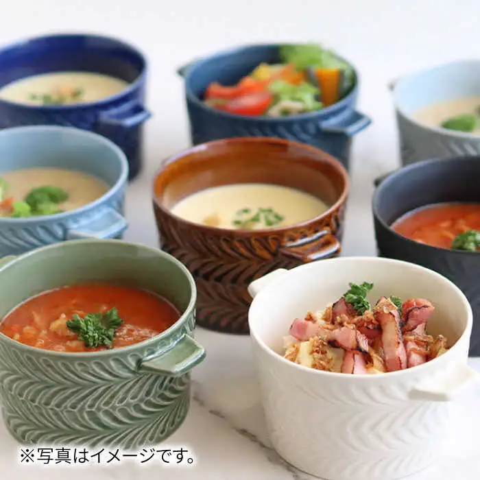 【波佐見焼】ローズマリー ココット Tボウル デニム・マットブラック ペアセット 食器 皿 【翔芳窯】 [FE150]  波佐見焼