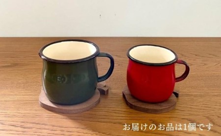 コースター ウォールナット りんご形 木製 コースター