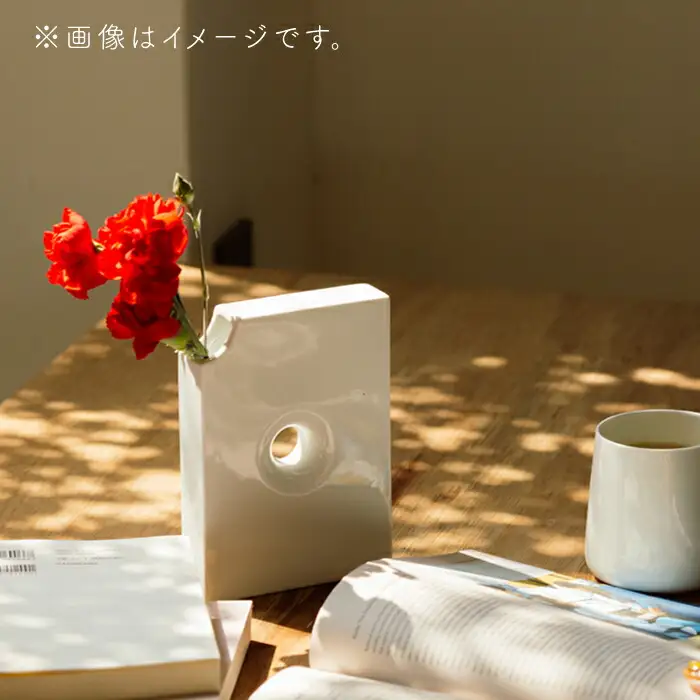 花瓶 はなぶんこ -白- 1点 NAU039 花瓶