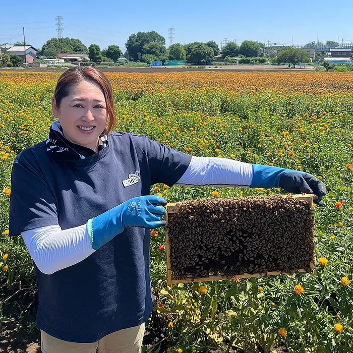 国産完熟生はちみつ 百花蜜（非加熱蜂蜜） 130g瓶入×2個 No.121