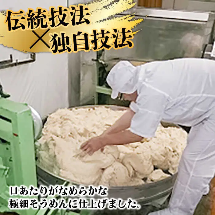 【手のべ陣川：ふるさと納税返礼品での限定商品】島原有機 手延べ そうめんand手延べ ごま麺 詰合せ 4kg / TA-100  / 南島原市 / ながいけ [SCH029]