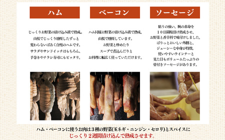 無添加 5大アレルゲン不使用 ばあく豚 の よくばり セット （ ハム ・ ベーコン ・ ソーセージ 詰合せ ） | 肉 にく ニク お肉 焼肉 奈良県 五條市 手作り 無添加 奈良県 金剛山麓 冷凍 甘味 お取り寄せ グルメ 送料無料 手作りハム・ソーセージ工房ばあく 手作り 加工品 豚 ポーク スパイス 山桜 スモーク 自慢 安心 にんにく こだわり ボンレスハム スモークベーコン ボーン