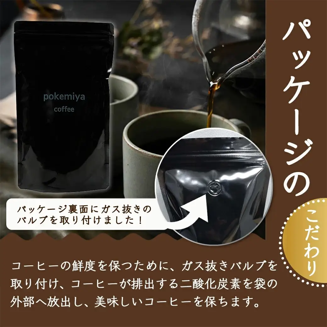 焙煎職人こだわりのコーヒー【粉】250g 小分けパック(ジッパー・バルブ付) 中深煎り※ポスト投函≪かんたんドリップ30枚付≫〔LB-3301〕_(都城市) 保存に便利 珈琲