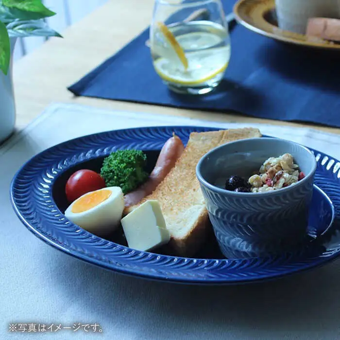 【波佐見焼】ローズマリー リムオーバル プレート アイボリー 食器 皿 【翔芳窯】 [FE208]  波佐見焼
