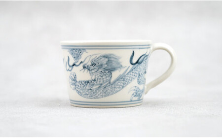 有田焼 坂本窯陶工房 龍絵スープマグ 35000円 3.5万円 dy004