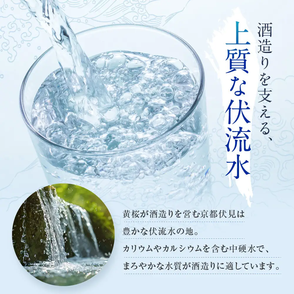 【黄桜】お酒の仕込水 伏水 （530ml×24本入）| 水 人気 キザクラ
