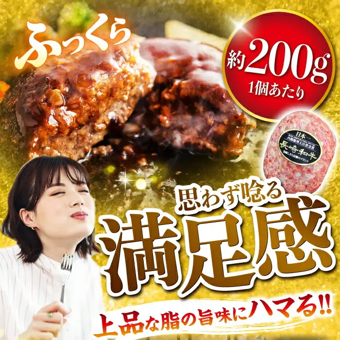 3回定期便 ハンバーグ 長崎和牛 5個 CBA082 ハンバーグ