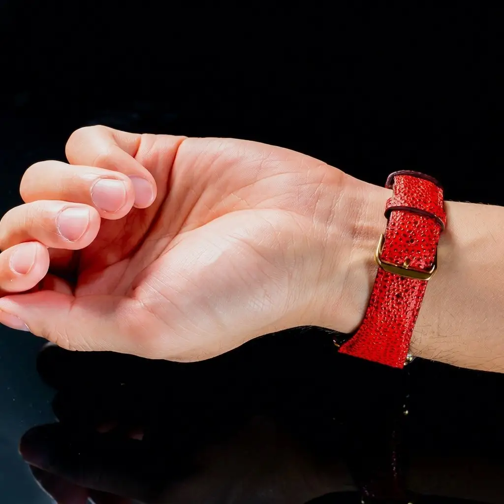 レザーバンド姫路黒桟革AppleWatch替えベルトレザーバンド【45mm】 ブラック×ブラック