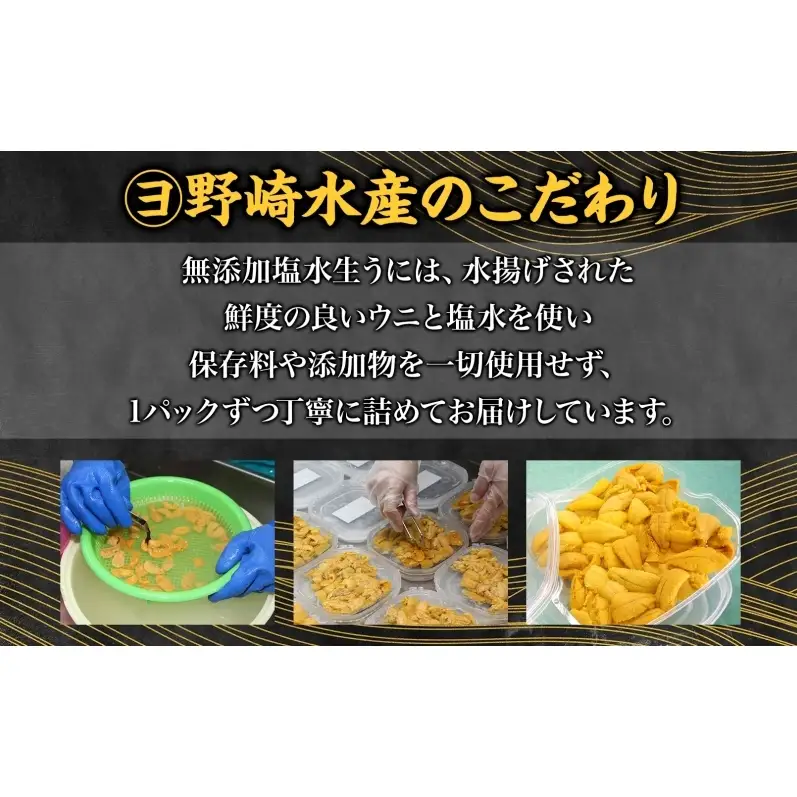礼文産 塩水ウニ キタムラサキウニ 100g×5 うに