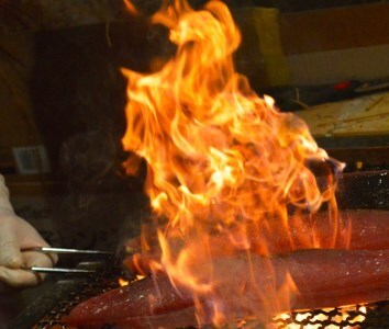 藁焼きかつおのたたき 大サイズ１節（約400g～500g）ポン酢１本付セット 【R01410】
