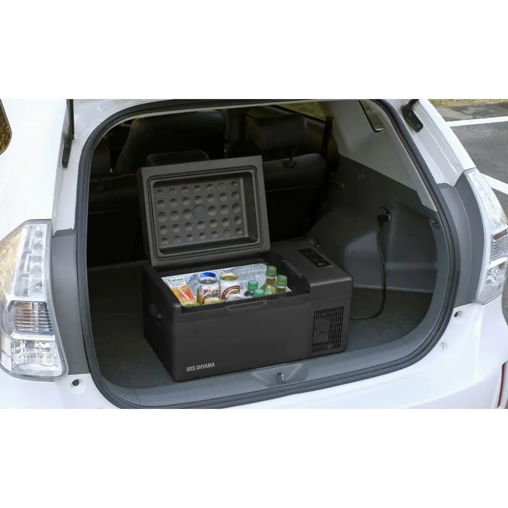 車載冷蔵庫 ポータブル 20L IPD-2A-B ブラック アイリスオーヤマ ｜ 冷蔵庫 新生活 ひとり暮らし