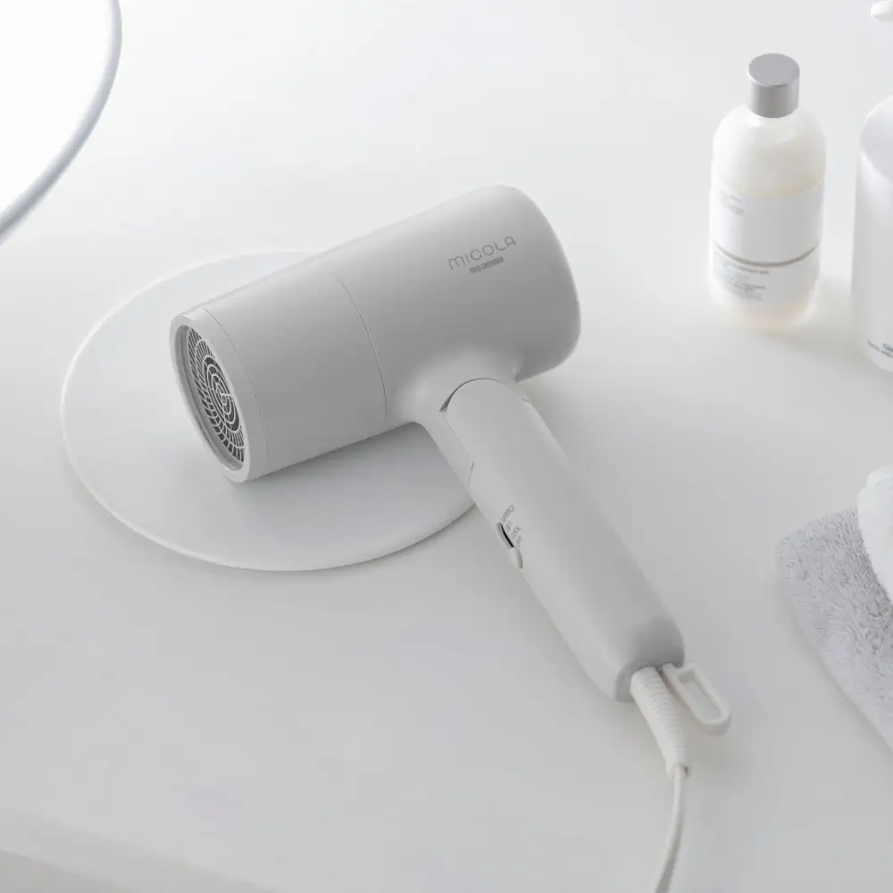 ☆リニューアル☆ MiCOLA （ミコラ）イオンドライヤー マイナスイオン HDR-M103-H クラウドグレー アイリスオーヤマ