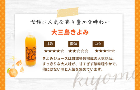 ホリ田ヤ飲み比べ島ミカンジュース3種類500ml×12本セット [VC00690]
