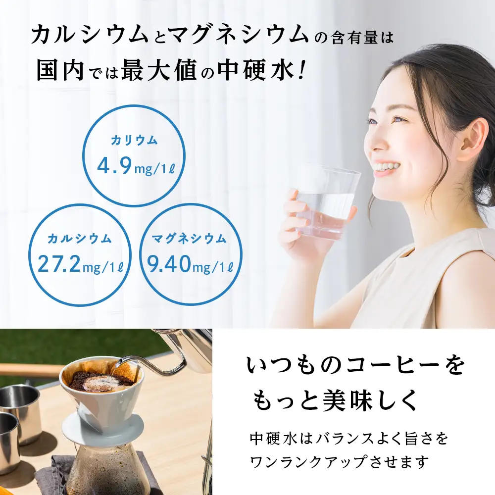 【定期便 6カ月】黒松内銘水 水彩の森 2L×24本（4箱）
