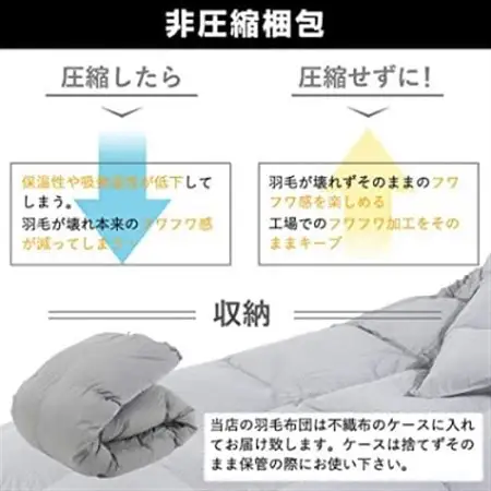 【洗える】北欧調羽毛掛け布団シングルサイズイエロー羽毛掛け布団　羽毛ふとん抗菌防臭防ダニ【1367042】