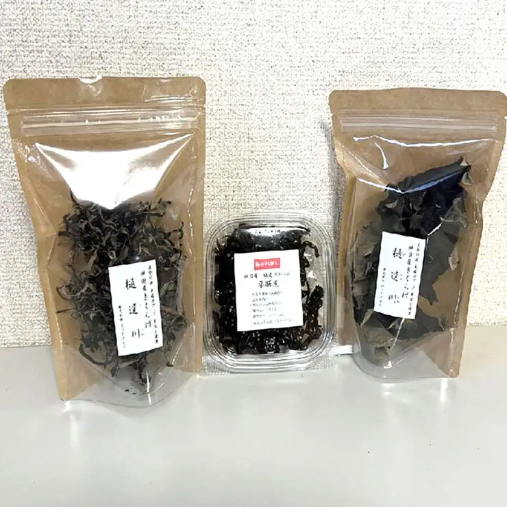 有機栽培　きくらげセットA（乾燥ブロック、千切り、薬膳煮スタンダード）　きくらげ