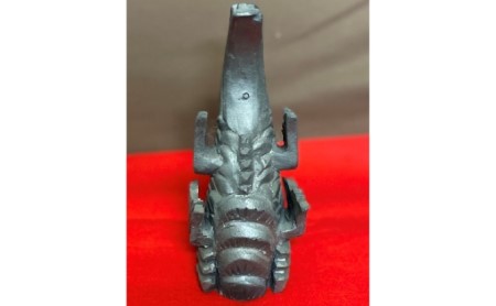 鯱置き物瓦細工師手作り いぶし瓦 鯱【1対ミニ】