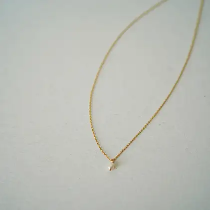 琵琶パール一粒ネックレス アクセサリー ファッション小物 雑貨 