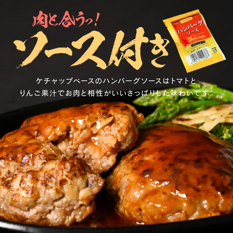ハンバーグ 120g × 10個 ソース付き 生ハンバーグ [A-2262]