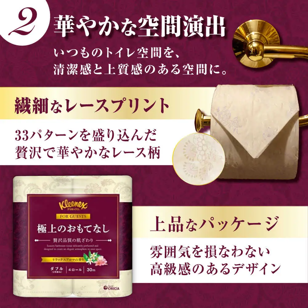 トイレットペーパーダブル 24個 トイレットペーパー クリネックス  [BDAM021] 