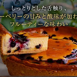 18-05鳥羽国際ホテル  ブルーベリーチーズケーキ