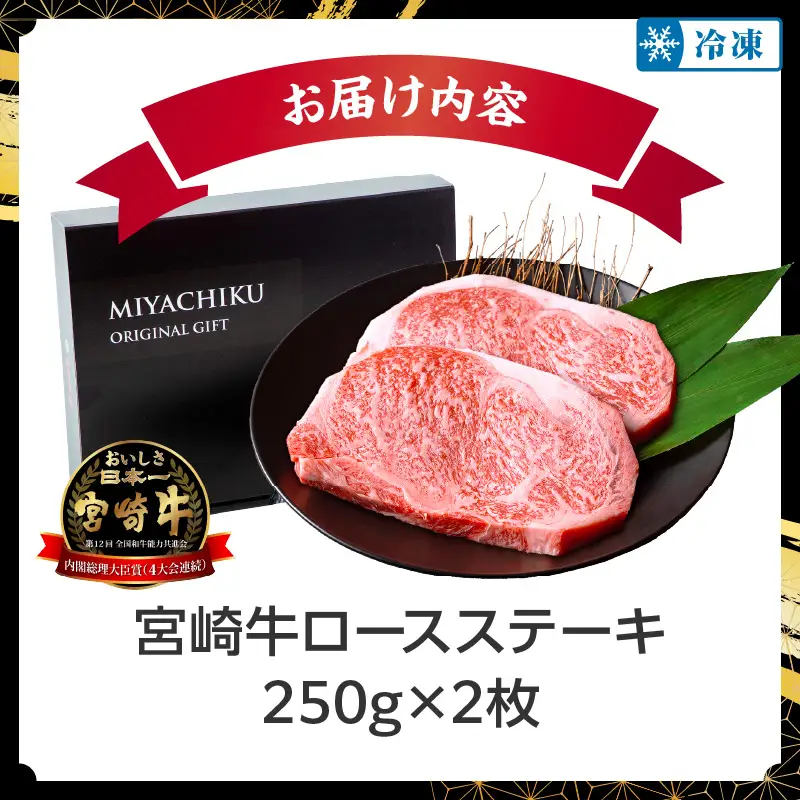 牛肉 ステーキ 牛肉 [宮崎牛 ロース 500g]