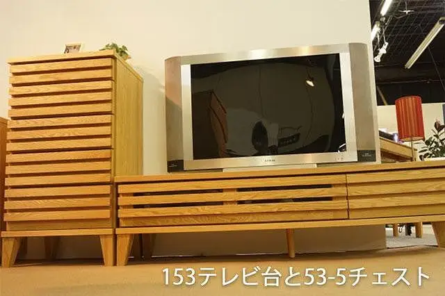 【幅52.8 奥行41.5 高さ98.7】セゾン53－5チェスト（レッドオーク）