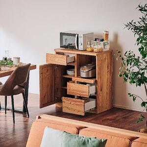 【Chatra／チャトラ 幅80cmカウンター ナチュラル】★シンプルでお部屋に合わせやすいカウンターボード