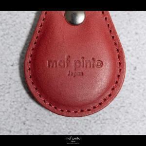 maf pinto (マフ ピント) タグ キーリング キーホルダー キーケース キーチャーム レッド レザー 本革 日本製