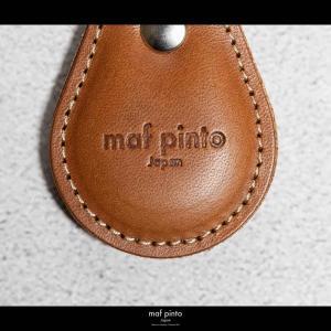 maf pinto (マフ ピント) タグ キーリング キーホルダー キーケース キーチャーム ライトブラウン(白ステッチ) レザー 本革 日本製