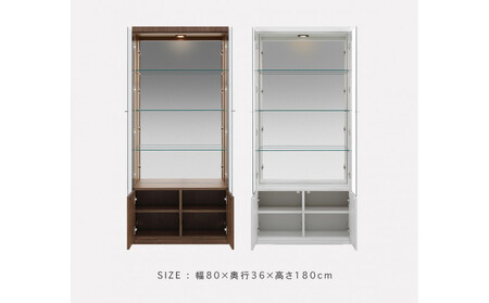 ミュージアム 幅80cm コレクションボード コレクション棚 ガラス棚