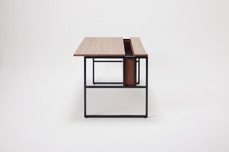 パソコンデスク リモートワーク ウォールナット 140 シェルフ大付 WAAKstation2WN 1407 shelf