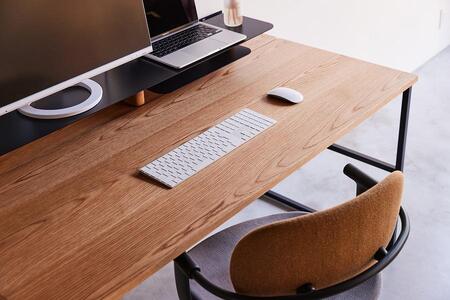 パソコンデスク リモートワーク オーク 120 シェルフ大付 WAAKstation2OK 1207 shelf