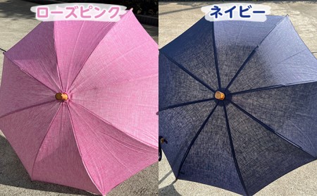 【西川洋傘加工所】1本1本職人の手作り・麻100％晴雨兼用傘 白