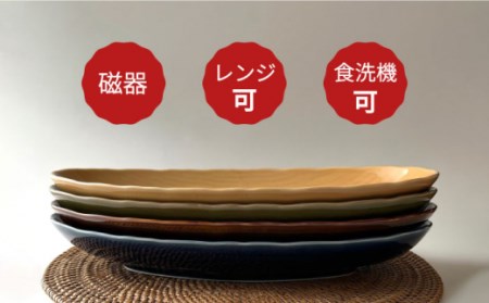 オーバルプレート-Classicalcolor- 2点 やきもの 食器NAZ103