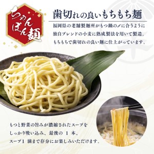 博多菊ひら 厳選国産若牛もつ鍋セット(こく味噌味2人前×2セット)【037-0002】