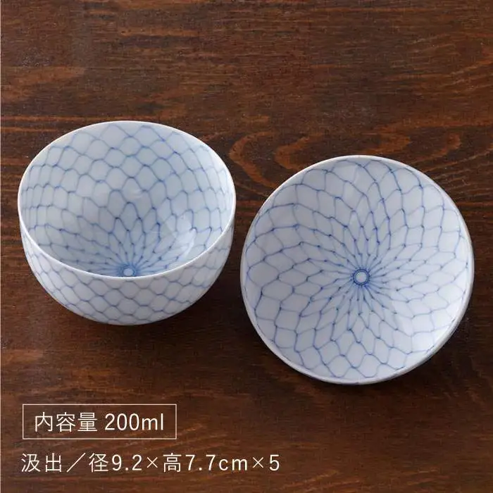 【波佐見焼】染付網絵 急須 湯呑み 茶器セット 食器 皿 【洸琳窯】 [GE01]  波佐見焼