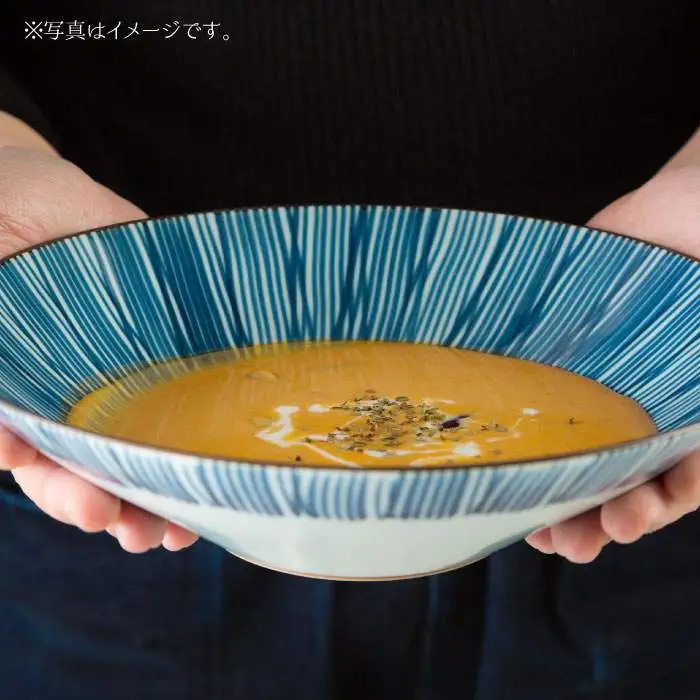 【波佐見焼】古染紋 手描き 多用鉢 ボウル ペアセット 食器 皿 【西海陶器】 1 19199 [OA154] 波佐見焼