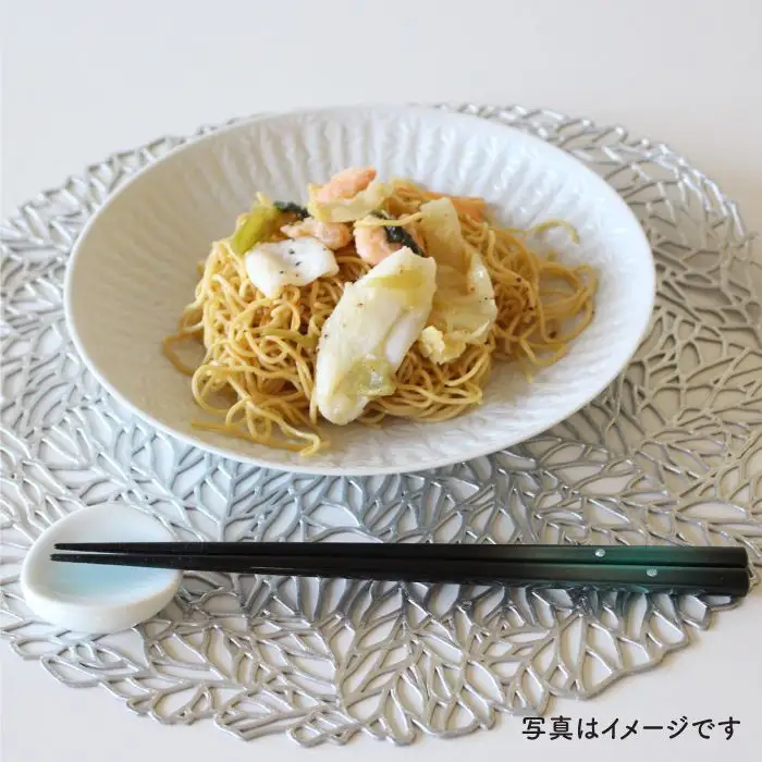 【波佐見焼】麻の葉シリーズ 21.5cm プレート L ホワイト 5枚セット 大皿 食器 皿 【陶芸ゆたか】 [VA50]  波佐見焼