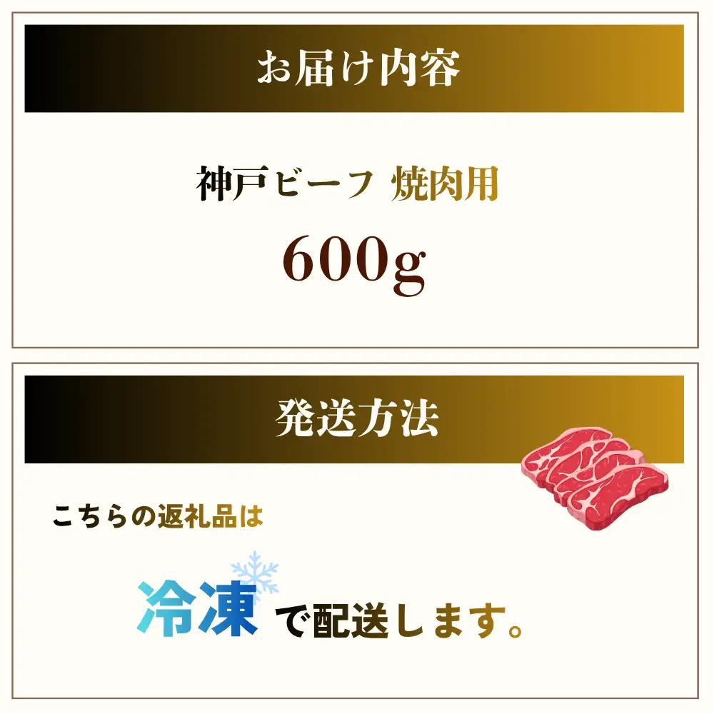 神戸牛 焼肉用 600g 神戸牛
