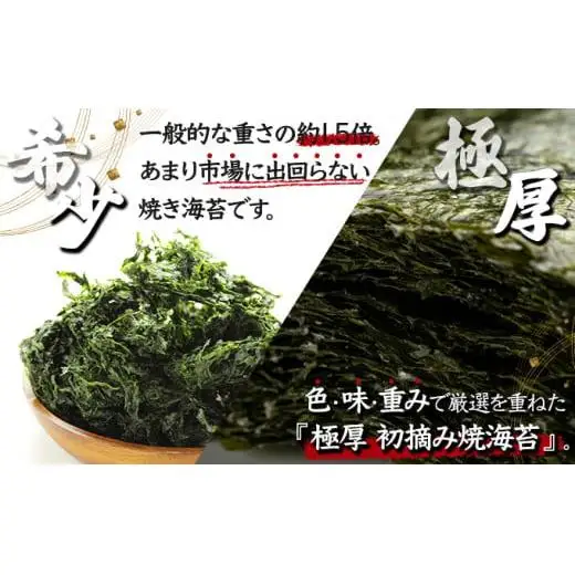 佐賀海苔 極厚初摘み焼海苔7袋 （定期便年3回）G-253