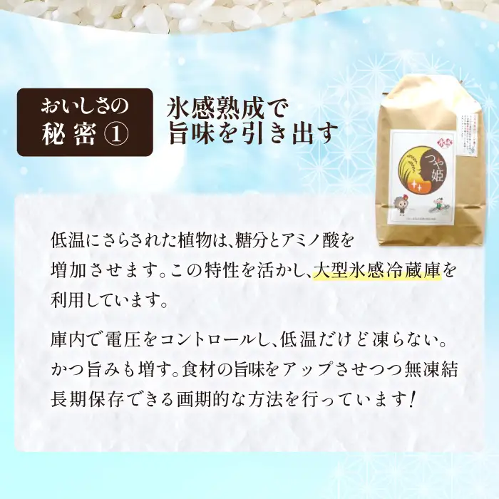 氷感熟成「つや姫」5kg【米 5kg つや姫 特別栽培米 こめ おこめ お米 島根県産 大田市産 氷感熟成 石見銀山氷感つや姫 減農薬 減化学肥料】